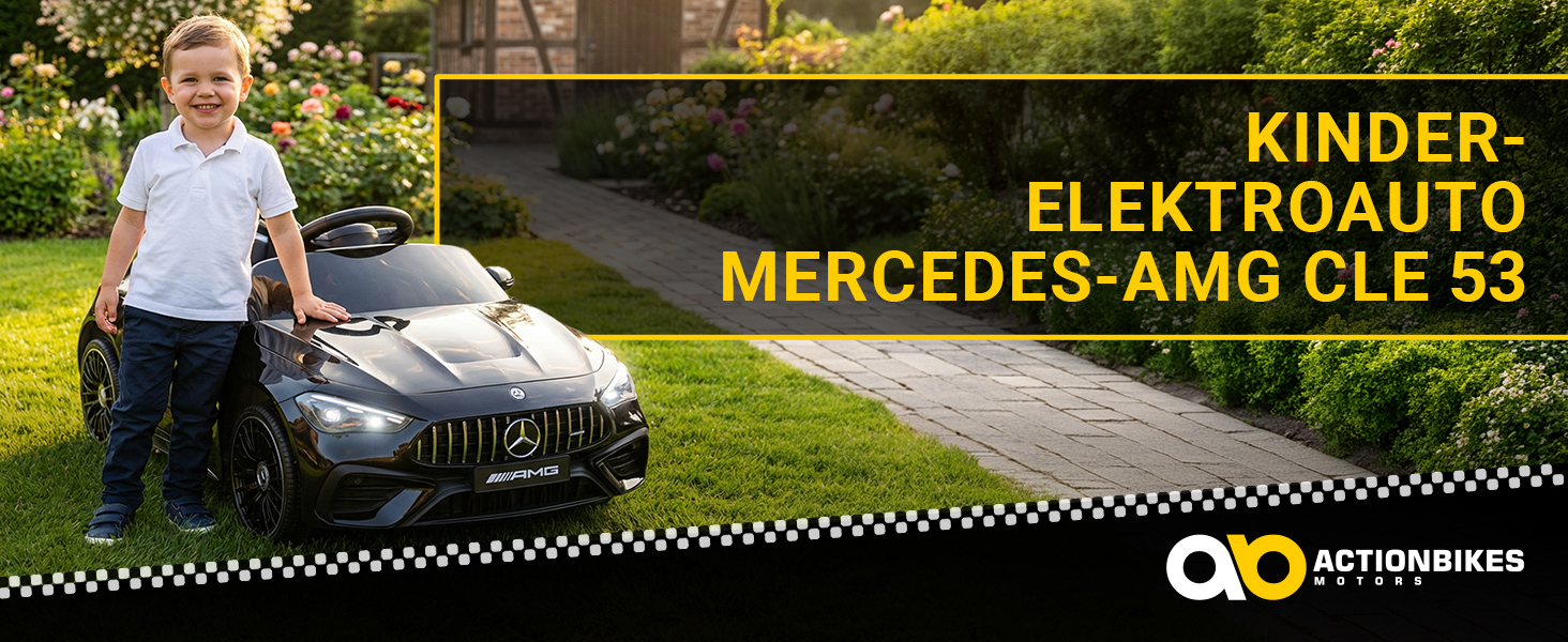 Kinder-Elektroauto Mercedes AMG CLE 53 Header-Bild